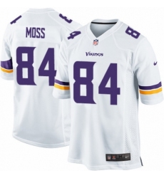 Men's Nike Minnesota Vikings #84 Randy Moss Game White NFL Jersey