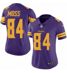 Women's Nike Minnesota Vikings #84 Randy Moss Limited Purple Rush Vapor Untouchable NFL Jersey