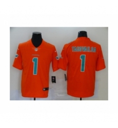 Miami Dolphins #1 Tua Tagovailoa Limited Orange Vapor Untouchable Football Jersey