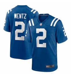 Men's Indianapolis Colts #2 Carson Wentz Nike Blue Limited Jersey