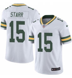 Youth Nike Green Bay Packers #15 Bart Starr White Vapor Untouchable Limited Player NFL Jersey