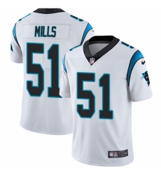 Youth Nike Carolina Panthers #51 Sam Mills White Vapor Untouchable Limited Player NFL Jersey