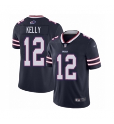 Men's Buffalo Bills #12 Jim Kelly Limited Navy Blue Inverted Legend Football Jersey