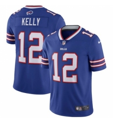 Men's Nike Buffalo Bills #12 Jim Kelly Royal Blue Team Color Vapor Untouchable Limited Player NFL Jersey