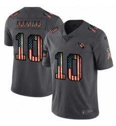 Men's Nike Arizona Cardinals #10 DeAndre Hopkins 2018 Salute to Service Retro USA Flag Limited NFL Jersey