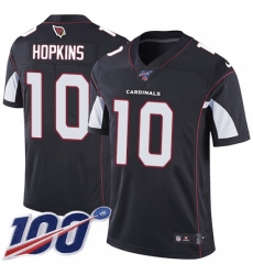 Men's Nike Arizona Cardinals #10 DeAndre Hopkins Black Alternate Stitched NFL 100th Season Vapor Untouchable Limited Jersey