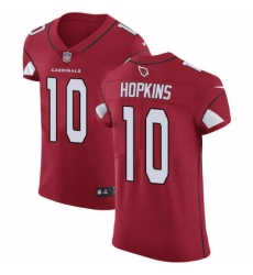 Men's Nike Arizona Cardinals #10 DeAndre Hopkins Red Team Color Stitched NFL Vapor Untouchable Elite Jersey
