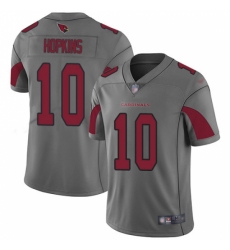 Men's Nike Arizona Cardinals #10 DeAndre Hopkins Silver Stitched NFL Limited Inverted Legend Jersey