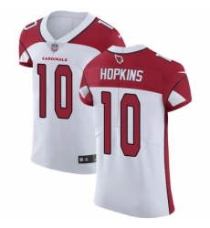 Men's Nike Arizona Cardinals #10 DeAndre Hopkins White Stitched NFL New Elite Jersey