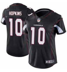 Women's Nike Arizona Cardinals #10 DeAndre Hopkins Black Alternate Stitched NFL Vapor Untouchable Limited Jersey