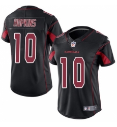 Women's Nike Arizona Cardinals #10 DeAndre Hopkins Black Stitched NFL Limited Rush Jersey