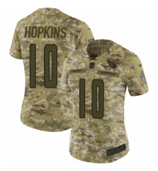 Women's Nike Arizona Cardinals #10 DeAndre Hopkins Camo Stitched NFL Limited 2018 Salute To Service Jersey