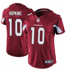 Women's Nike Arizona Cardinals #10 DeAndre Hopkins Red Team Color Stitched NFL Vapor Untouchable Limited Jersey