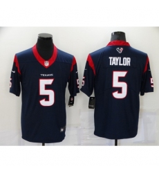 Men's Houston Texans #5 Tyrod Taylor Nike Navy Limited Jersey