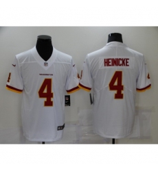 Men's Washington Football Team #4 Taylor Heinicke White Nike Burgundy Limited Jersey