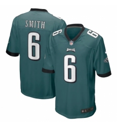 Men's Philadelphia Eagles #6 DeVonta Smith Nike Midnight Green 2021 NFL Draft First Round Pick Game Jersey