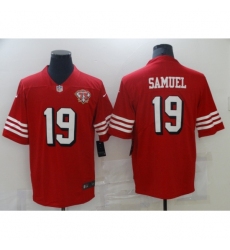 Men's San Francisco 49ers #19 Deebo Samuel Nike Scarlet 75th Anniversary Alternate Vapor Limited Jersey