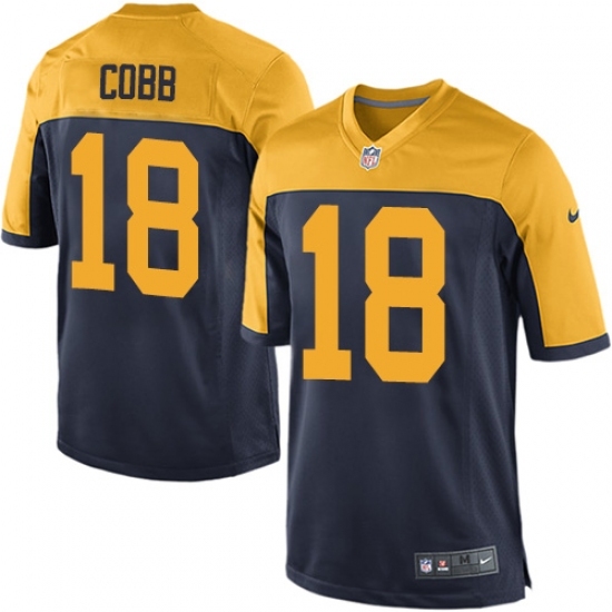Men's Nike Green Bay Packers #18 Randall Cobb Game Navy Blue Alternate NFL Jersey Men's Nike Green Bay Packers #18 Randall Cobb Game Navy Blue Alternate NFL Jersey