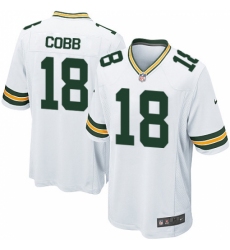 Men's Nike Green Bay Packers #18 Randall Cobb Game White NFL Jersey