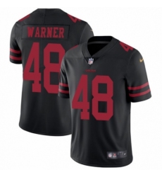 Men's Nike San Francisco 49ers #48 Fred Warner Black Vapor Untouchable Limited Player NFL Jersey