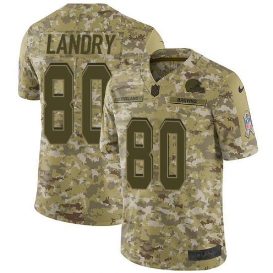 Youth Nike Cleveland Browns #80 Jarvis Landry Limited Camo 2018 Salute to Service NFL Jersey Youth Nike Cleveland Browns #80 Jarvis Landry Limited Camo 2018 Salute to Service NFL Jersey