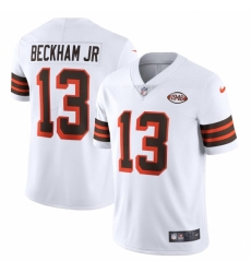 Men's Cleveland Browns #13 Odell Beckham Jr. Nike White 1946 Collection Alternate Vapor Limited Jersey