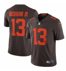 Nike Cleveland Browns #13 Odell Beckham Jr. Men's Brown Alternate 2020 Vapor Limited Jersey
