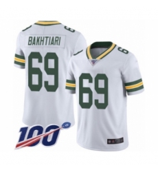 Men's Green Bay Packers #69 David Bakhtiari White Vapor Untouchable Limited Player 100th Season Football Jersey Men's Green Bay Packers #69 David Bakhtiari White Vapor Untouchable Limited Player 100th Season Football Jersey