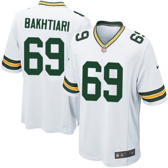 Men's Nike Green Bay Packers #69 David Bakhtiari Game White NFL Jersey Men's Nike Green Bay Packers #69 David Bakhtiari Game White NFL Jersey
