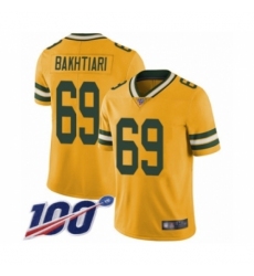 Youth Green Bay Packers #69 David Bakhtiari Limited Gold Rush Vapor Untouchable 100th Season Football Jersey Youth Green Bay Packers #69 David Bakhtiari Limited Gold Rush Vapor Untouchable 100th Season Football Jersey