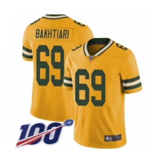 Youth Green Bay Packers #69 David Bakhtiari Limited Gold Rush Vapor Untouchable 100th Season Football Jersey Youth Green Bay Packers #69 David Bakhtiari Limited Gold Rush Vapor Untouchable 100th Season Football Jersey