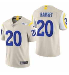 Men's Los Angeles Rams #20 Jalen Ramsey Bone 2020 Vapor Untouchable Limited NFL Jersey