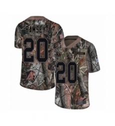 Men's Los Angeles Rams #20 Jalen Ramsey Camo Rush Realtree Limited Football Jersey