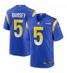 Men's Los Angeles Rams #5 Jalen Ramsey Nike Blue Alternate Limited Jersey