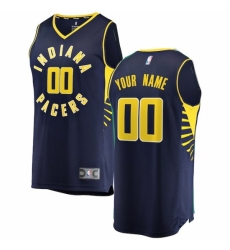 Men's Indiana Pacers Fanatics Branded Navy Fast Break Custom Replica Jersey - Icon Edition