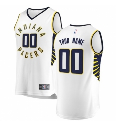 Men's Indiana Pacers Fanatics Branded White Fast Break Custom Replica Jersey - Association Edition