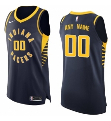 Men's Indiana Pacers Nike Navy Authentic Custom Jersey - Icon Edition