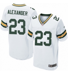 Men's Nike Green Bay Packers #23 Jaire Alexander Elite White NFL Jersey