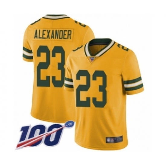 Youth Green Bay Packers #23 Jaire Alexander Limited Gold Rush Vapor Untouchable 100th Season Football Jersey Youth Green Bay Packers #23 Jaire Alexander Limited Gold Rush Vapor Untouchable 100th Season Football Jersey