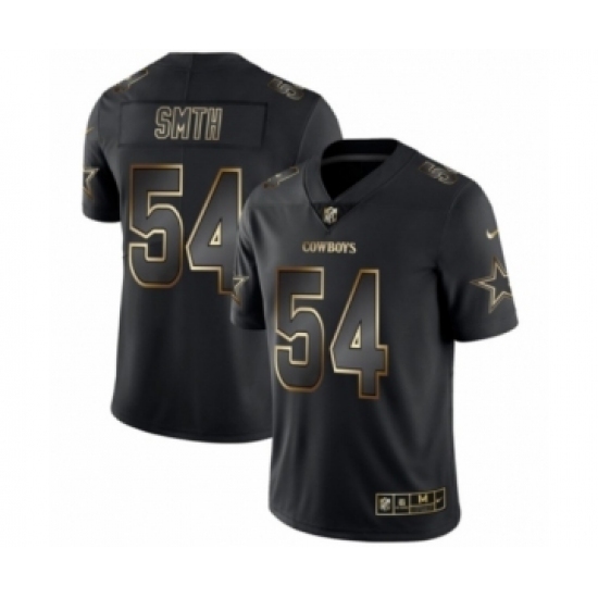 Men's Dallas Cowboys #54 Jaylon Smith Black Golden Edition 2019 Vapor Untouchable Limited Jersey Men's Dallas Cowboys #54 Jaylon Smith Black Golden Edition 2019 Vapor Untouchable Limited Jersey