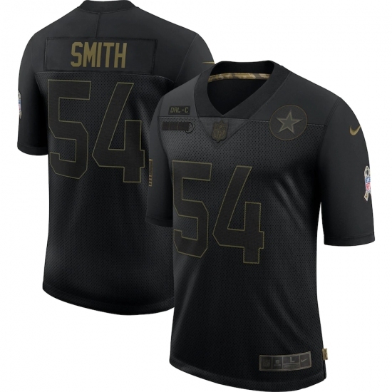 Men's Dallas Cowboys #54 Jaylon Smith Black Nike 2020 Salute To Service Limited Jersey Men's Dallas Cowboys #54 Jaylon Smith Black Nike 2020 Salute To Service Limited Jersey