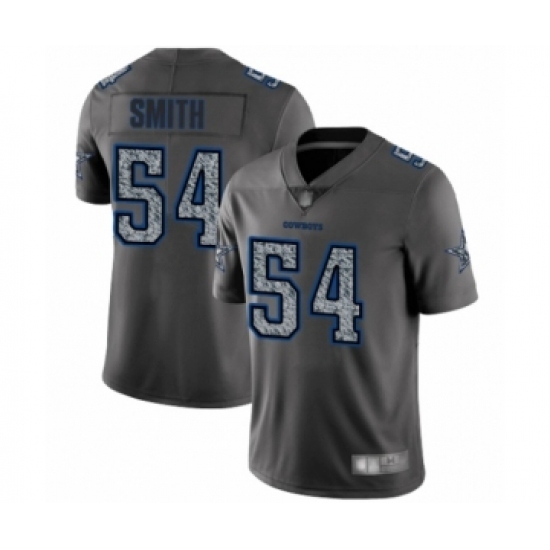 Men's Dallas Cowboys #54 Jaylon Smith Gray Static Fashion Limited Player Football Jersey Men's Dallas Cowboys #54 Jaylon Smith Gray Static Fashion Limited Player Football Jersey