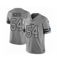 Men's Dallas Cowboys #54 Jaylon Smith Gray Team Logo Gridiron Limited Player Football Jersey Men's Dallas Cowboys #54 Jaylon Smith Gray Team Logo Gridiron Limited Player Football Jersey