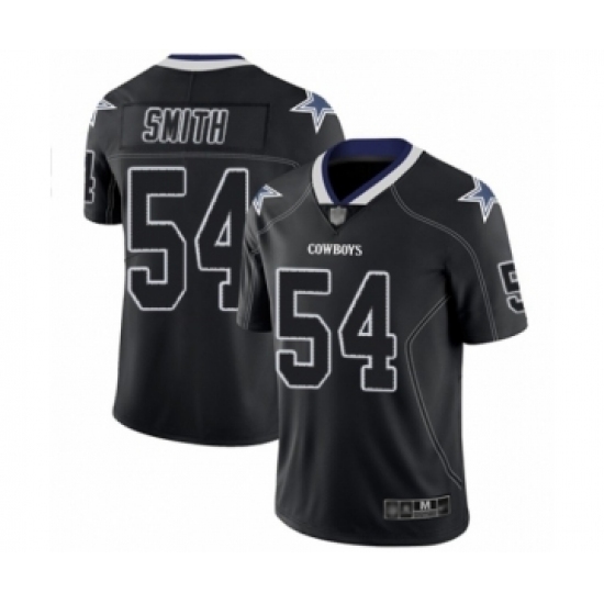 Men's Dallas Cowboys #54 Jaylon Smith Limited Lights Out Black Rush Football Jersey Men's Dallas Cowboys #54 Jaylon Smith Limited Lights Out Black Rush Football Jersey