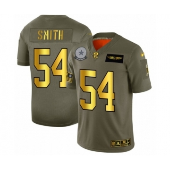 Men's Dallas Cowboys #54 Jaylon Smith Limited Olive Gold 2019 Salute to Service Football Jersey Men's Dallas Cowboys #54 Jaylon Smith Limited Olive Gold 2019 Salute to Service Football Jersey