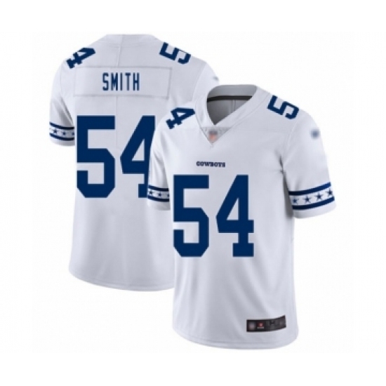 Men's Dallas Cowboys #54 Jaylon Smith White Team Logo Fashion Limited Player Football Jersey Men's Dallas Cowboys #54 Jaylon Smith White Team Logo Fashion Limited Player Football Jersey