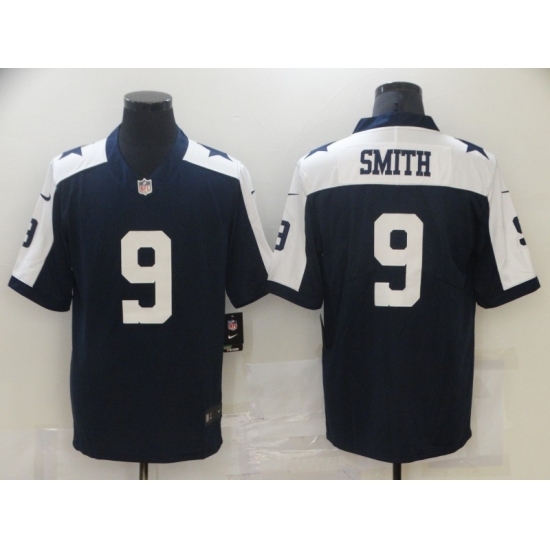 Men's Dallas Cowboys #9 Jaylon Smith Blue Nike Throwback Limited Jersey Men's Dallas Cowboys #9 Jaylon Smith Blue Nike Throwback Limited Jersey