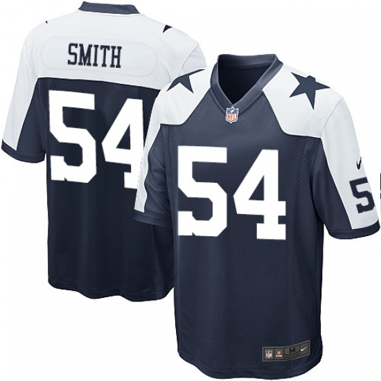 Men's Nike Dallas Cowboys #54 Jaylon Smith Game Navy Blue Throwback Alternate NFL Jersey Men's Nike Dallas Cowboys #54 Jaylon Smith Game Navy Blue Throwback Alternate NFL Jersey