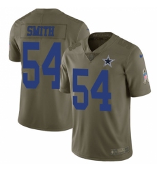 Men's Nike Dallas Cowboys #54 Jaylon Smith Limited Olive 2017 Salute to Service NFL Jersey Men's Nike Dallas Cowboys #54 Jaylon Smith Limited Olive 2017 Salute to Service NFL Jersey