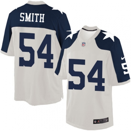 Men's Nike Dallas Cowboys #54 Jaylon Smith Limited White Throwback Alternate NFL Jersey Men's Nike Dallas Cowboys #54 Jaylon Smith Limited White Throwback Alternate NFL Jersey